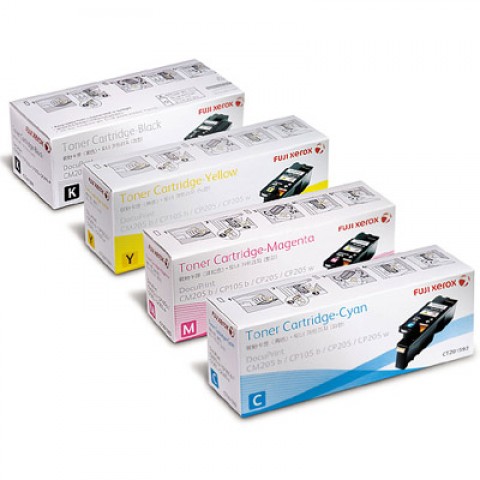 Fuji Xerox CT201591~201594原廠碳粉匣組合包/1黑/3彩