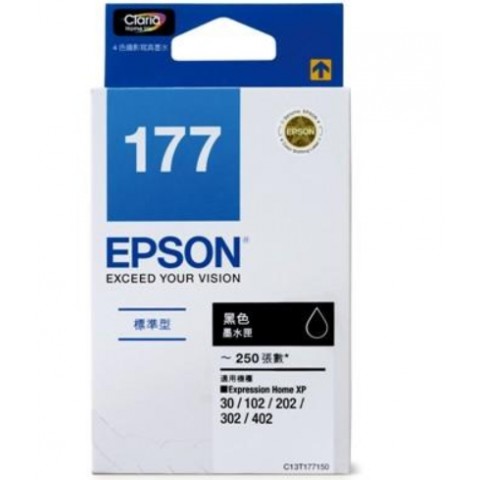 EPSON XP102/XP202/XP302/XP402 (177) 黑色原廠墨水匣
