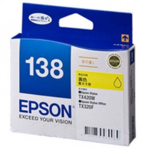 EPSON TX235/TX320F/TX420W/TX430W 黃色原廠墨水匣