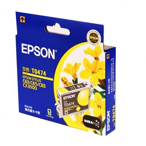 EPSON Stylus C63/C65/C83/CX3500 黃色原廠墨水匣