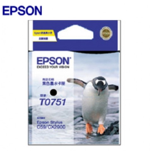 EPSON Stylus C59/CX2900/C63/C65/C83/CX3500 黑色原廠墨水匣