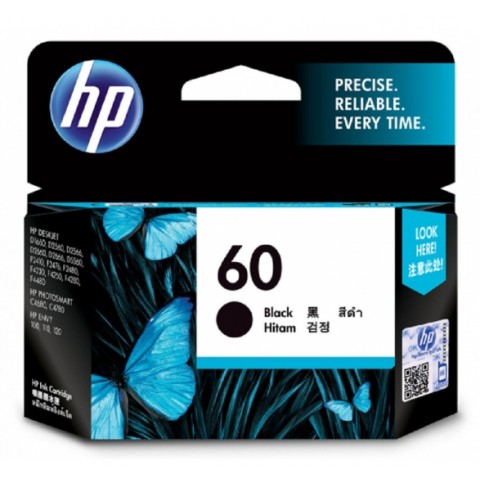 HP D2560/F4280/F4224/D1660/D5560/D411a (60) 黑色原廠墨水匣