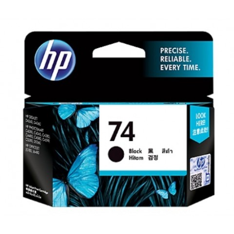 HP D4260/D5360/C4280/C4385/C4480/C4580/C5280,J5780/J6480 (74) 黑色原廠墨水匣