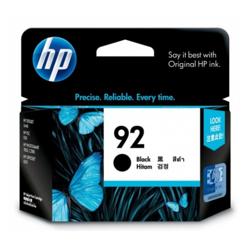 HP PSC1510/C3180/OJ6310/DJ5440/PS7830 (92) 黑色原廠墨水匣
