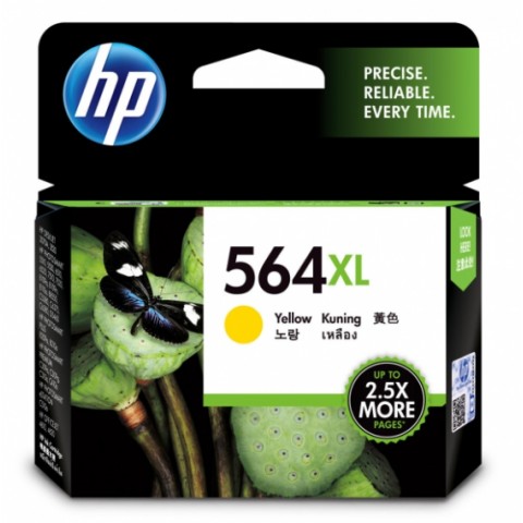 HP 564XL (CB325WA) 黃色原廠高容量墨水匣