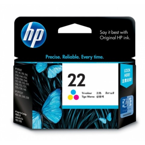 HP F370/F380/F2180/F4185/PSC1410/1402 (22) 彩色原廠墨水匣