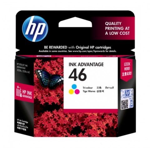 HP DJ UIA 2020/2029/2520/2529/4729  /46 彩色原廠墨水匣