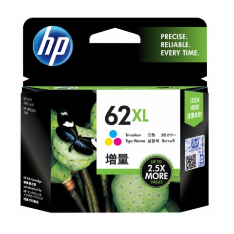 HP C2P06AA (62XL) 彩色原廠墨水匣