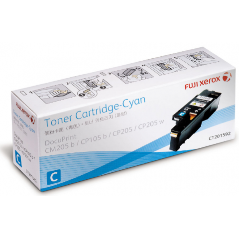 Fuji Xerox DP CP105b/CP205/CP215/CT201592 藍色原廠碳粉匣(高容量)