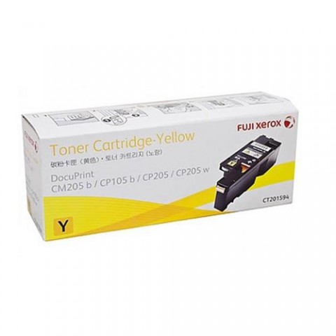 Fuji Xerox DP CP105b/CP205/CP215/CT201594 黃色原廠碳粉匣(高容量)